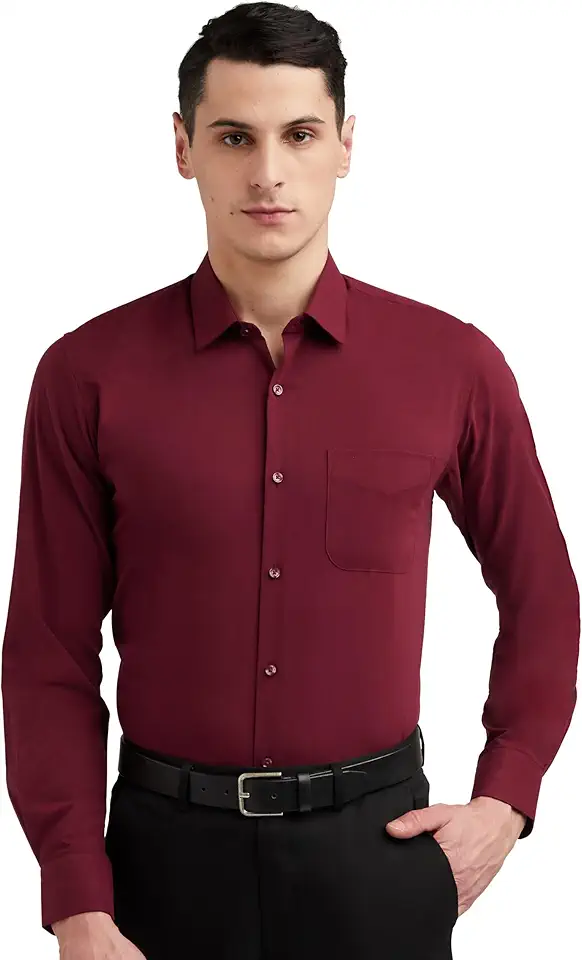 Peter England Men's Classic Checkered Formal Slim Fit Full Sleeve Shirt | Wonder Fabric | Cotton-Rich - Image 4